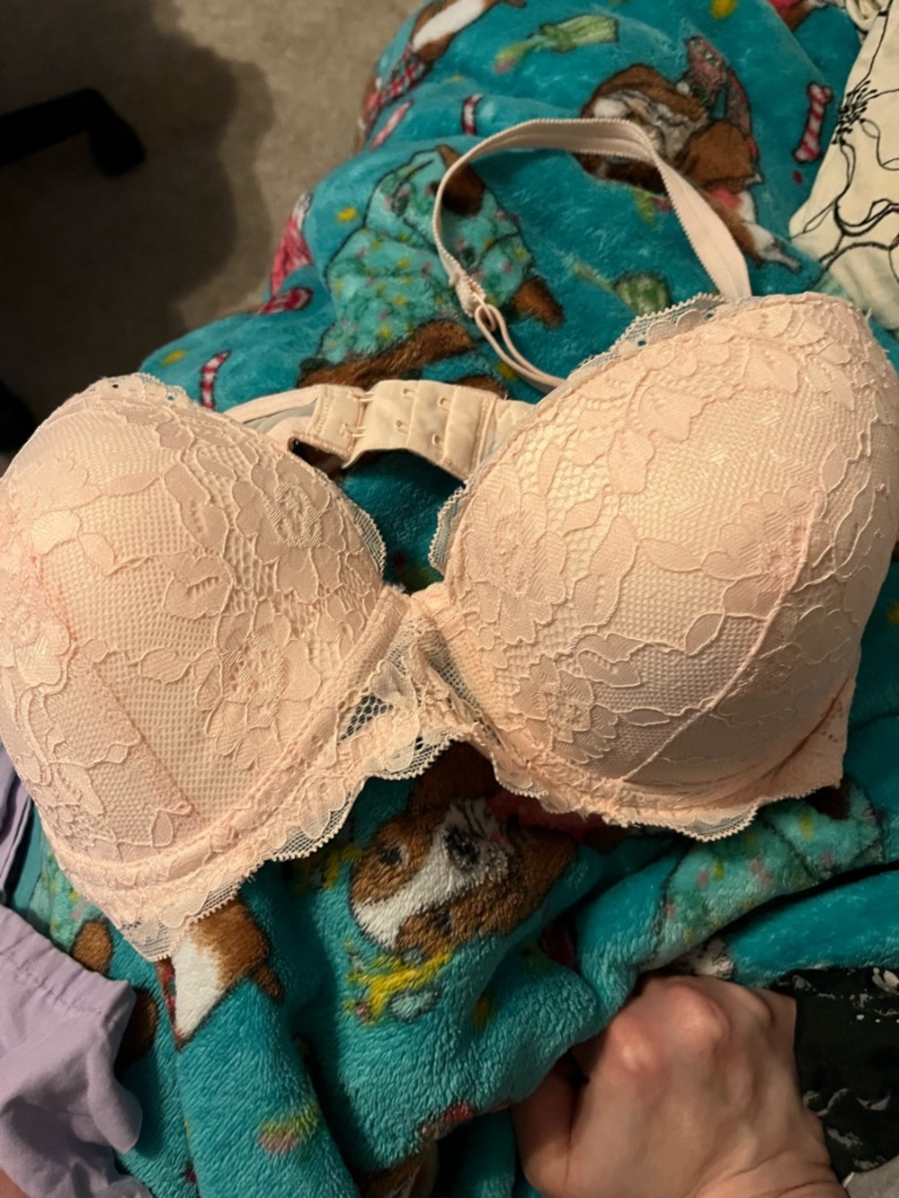 SO Lace Push-Up Bra in Blush Peach
